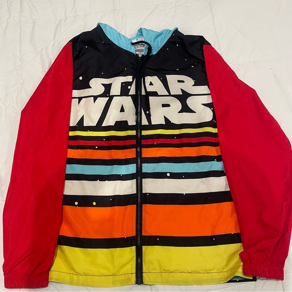 Disneyland Star Wars retro rainbow windbreaker  unisex women small / men small